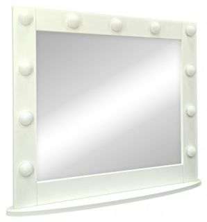 Зеркало гримёрное Continent ЗГП44 настольное 80см белый